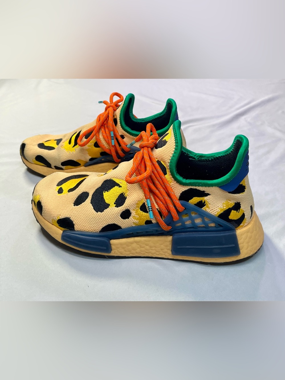 Pharrell X Adidas NMD Human Race Animal Print Cheetah Running Shoes Sneakers 8 - Picture 5 of 15